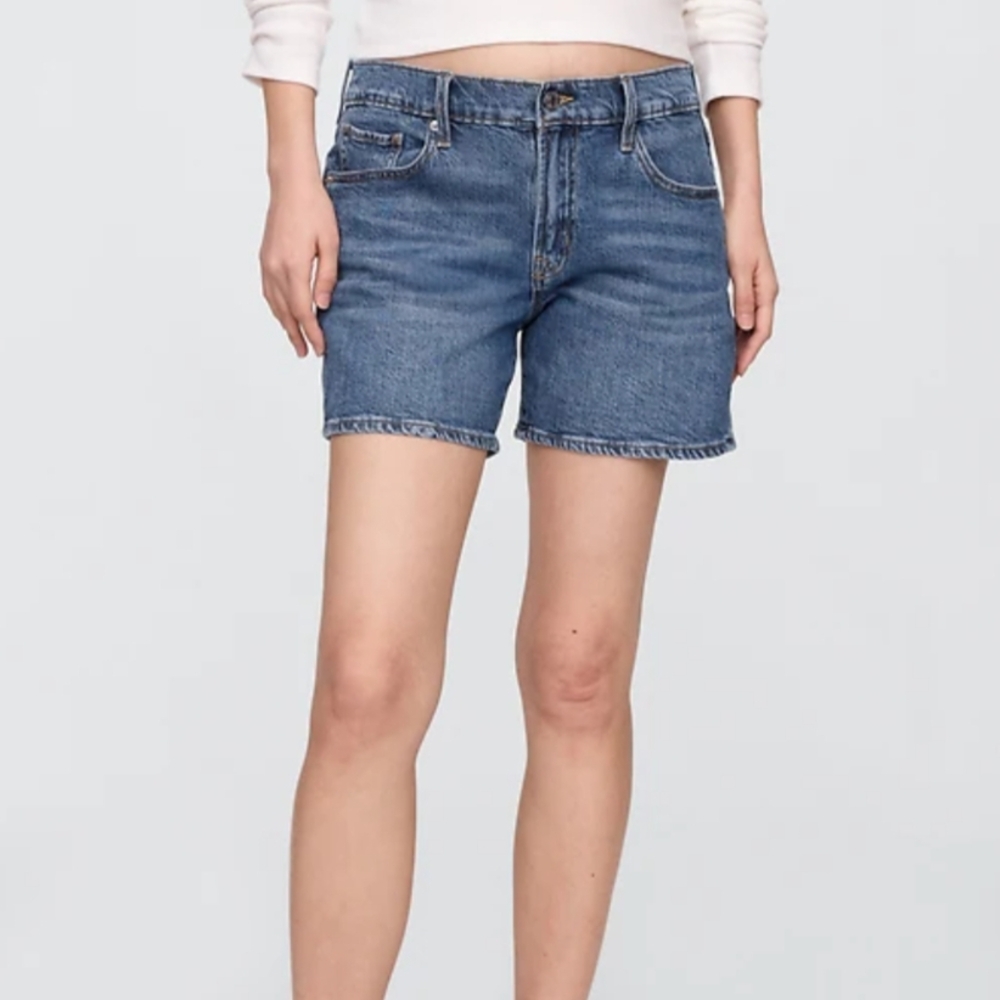 GAP A Line Low Stretch Mid-Rise Denim Shorts